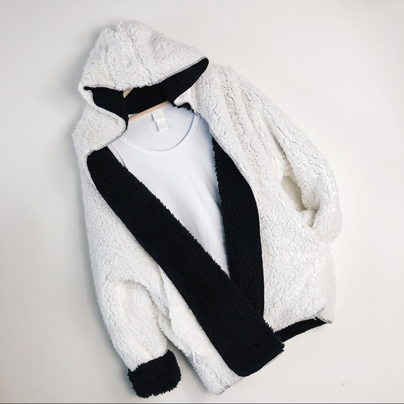 REVERSIBLE TEDDY JACKET - Picture 4 of 6